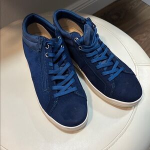 Vionic Suede Side-Zip Casual Sneakers - Rosemont 8